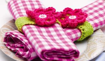 Floral Crochet Napkin Rings