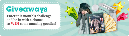Enter this month's challenge and be in with a chance to WIN some amazing goodies!