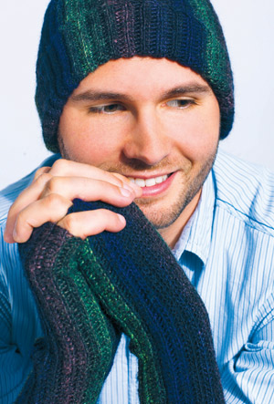 Men’s hat, mitts & scarf set