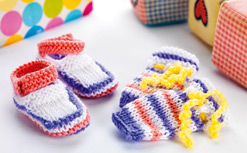 Mary Jane Bootees and Katy Jo Scratch Mitts