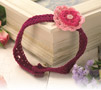 Girl’s crocheted flower headband