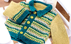 Vintage baby cardigan and bootee set