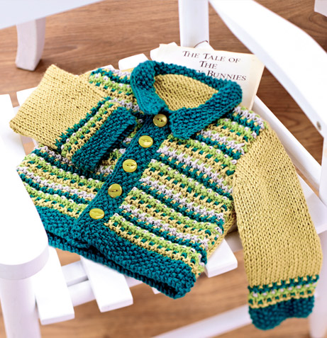 Vintage baby cardigan and bootee set
