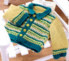 Vintage baby cardigan and bootee set