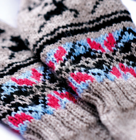 Fair Isle bedsocks
