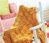 Knitted baby blanket