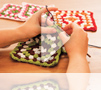 How to join crocheted granny squares together