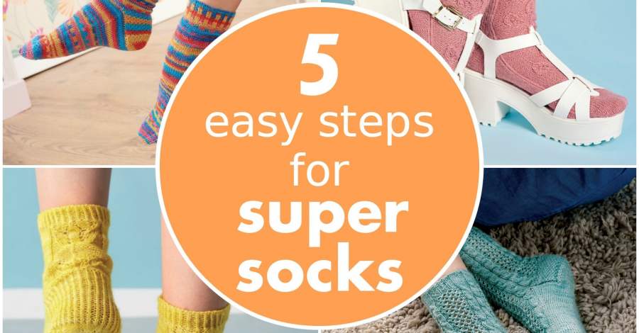 5 easy steps for super socks