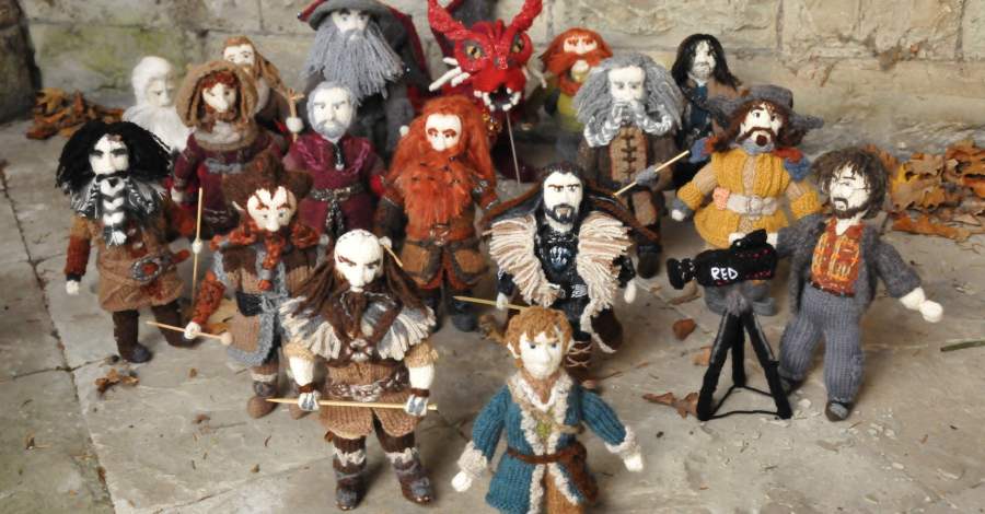 “You can’t imagine the smiles I get”: Denise Salway knits The Hobbit!