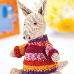 Aardvark With Jumper Toy Knitting Pattern