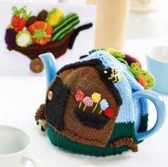 Knitted Gardeners’ Allotment Teacosy Knitting Pattern - Knitting Pattern