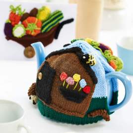 Knitted Gardeners’ Allotment Teacosy Knitting Pattern Knitting Pattern