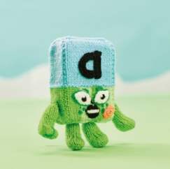 Exclusive CBeebies Alphablocks A Toy Pattern Knitting Pattern