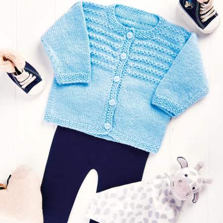Very Easy Beginners’ Baby Cardigan Knitting Pattern