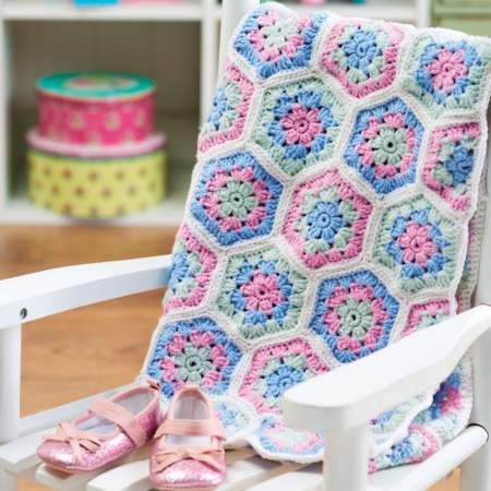 Hexagon Baby Blanket crochet Pattern