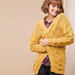 Cable Cardigan With Pockets Knitting Pattern