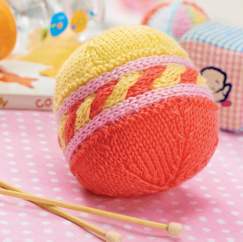Cabled Ball Toy Knitting Pattern Knitting Pattern