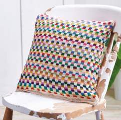 Check Cushion Cover Knitting Pattern Knitting Pattern
