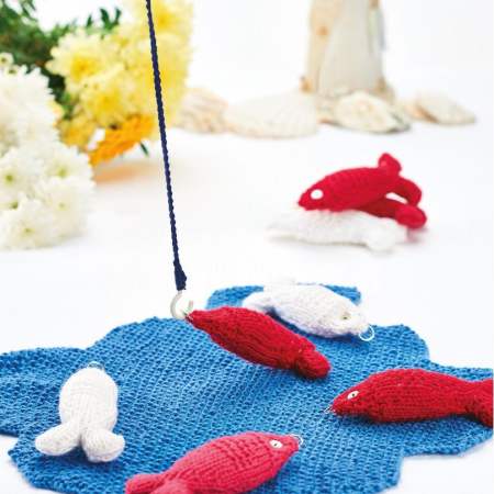 Children’s Fishing Game Toy Pattern Knitting Pattern