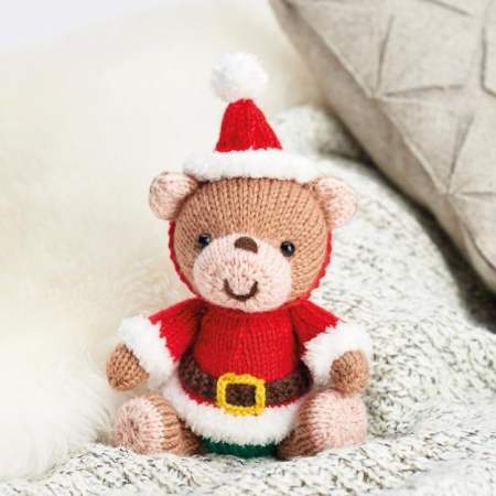 Christmas Teddy Bear Knitting Pattern