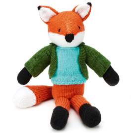 Dress Up Fox Toy Knitting Pattern Knitting Pattern