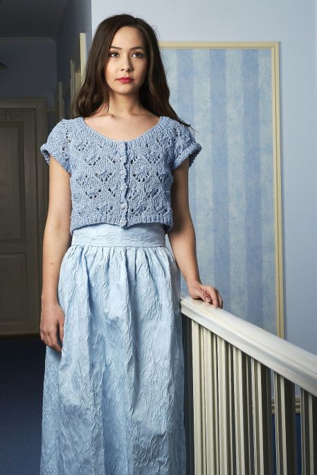 Lacy cropped cardi by Design Ette