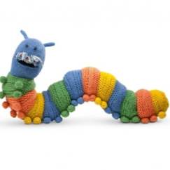 Doug the caterpillar draught excluder Knitting Pattern