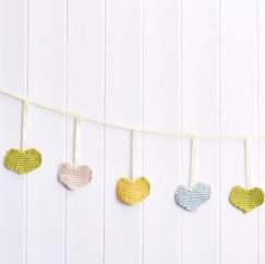 Easy Heart Bunting Knitting Pattern Knitting Pattern