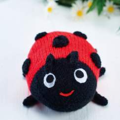 Easy Ladybird Toy Knitting Pattern Knitting Pattern