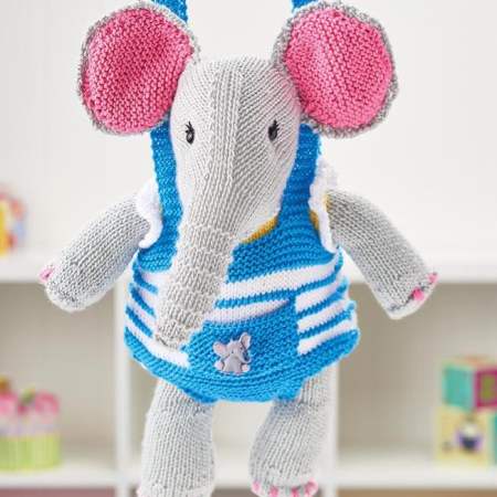 Ella Elephant Toy Outfits Knitting Pattern