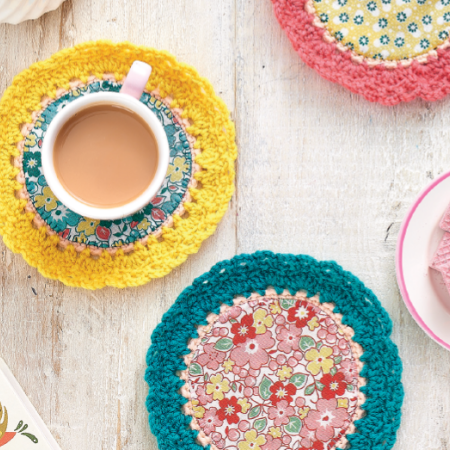 Flowery Coasters crochet Pattern