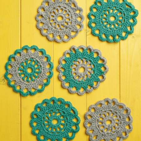 Flower Coasters 2 crochet Pattern