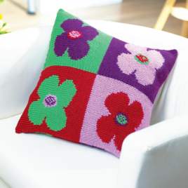 Flower Cushions Knitting Pattern Knitting Pattern