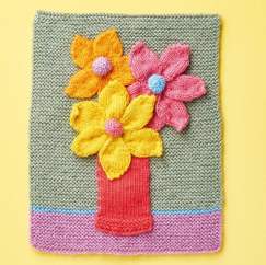 Flower Wall Art Knitting Pattern