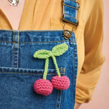Cherry Brooch crochet Pattern
