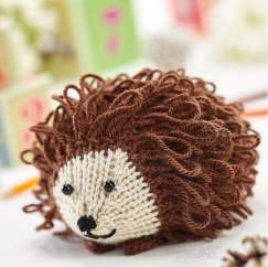 Loop Stitch Knitted Hedgehog Toy Knitting Pattern