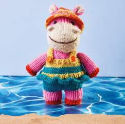 Beach Hippo Toy Knitting Pattern Knitting Pattern