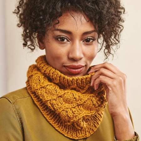 How To Knit a Textured Cowl Knitting Pattern