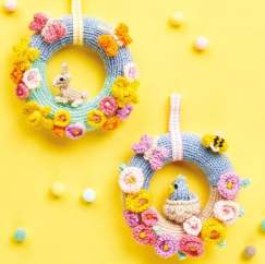 Knitted Easter Wreaths Knitting Pattern
