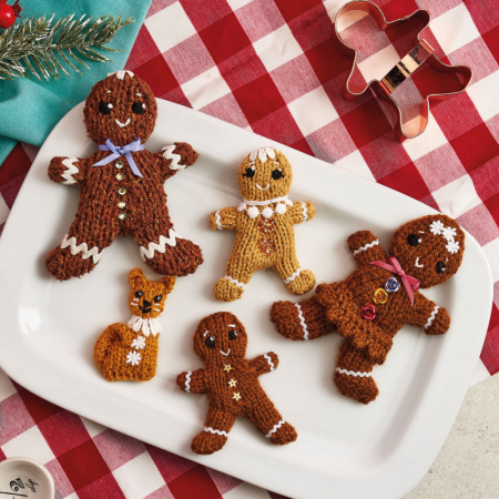 Knitted Gingerbread Family Knitting Pattern