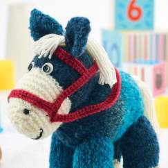 Knitted Pony Soft Toy Project Knitting Pattern