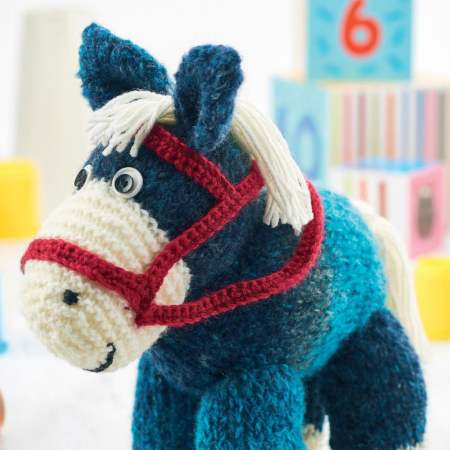 Knitted Pony Soft Toy Project Knitting Pattern
