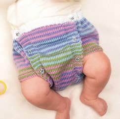 Striped Nappy Cover Knitting Pattern - Knitting Pattern