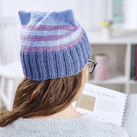 Quirky cat hat Knitting Pattern