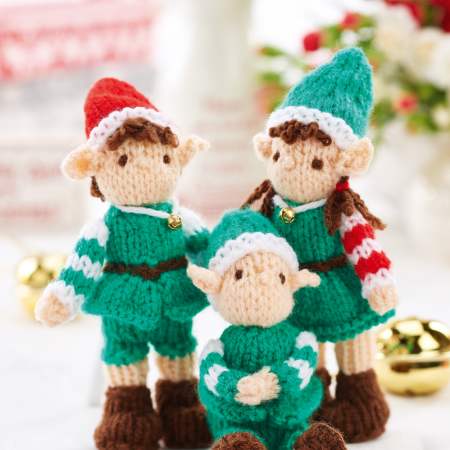 Mini Christmas Elves Knitting Pattern