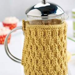 Beginner One-Ball Cafetiere Cosy Knitting Pattern