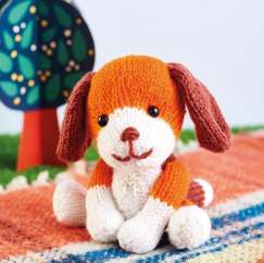 Beagle Puppy Dog Toy Knitting Pattern Knitting Pattern