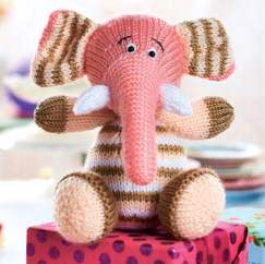 Party Percy the Elephant Toy Knitting Pattern - Knitting Pattern