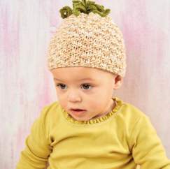 Easy Pineapple Baby Fruit Hat Project Knitting Pattern
