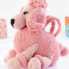 Pink Poodle Handbag Project Knitting Pattern